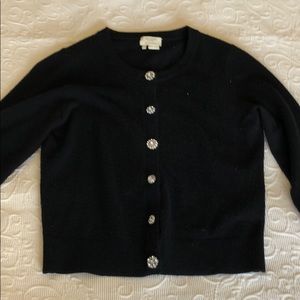 Kate spade wool cardigan with rhinestone buttons